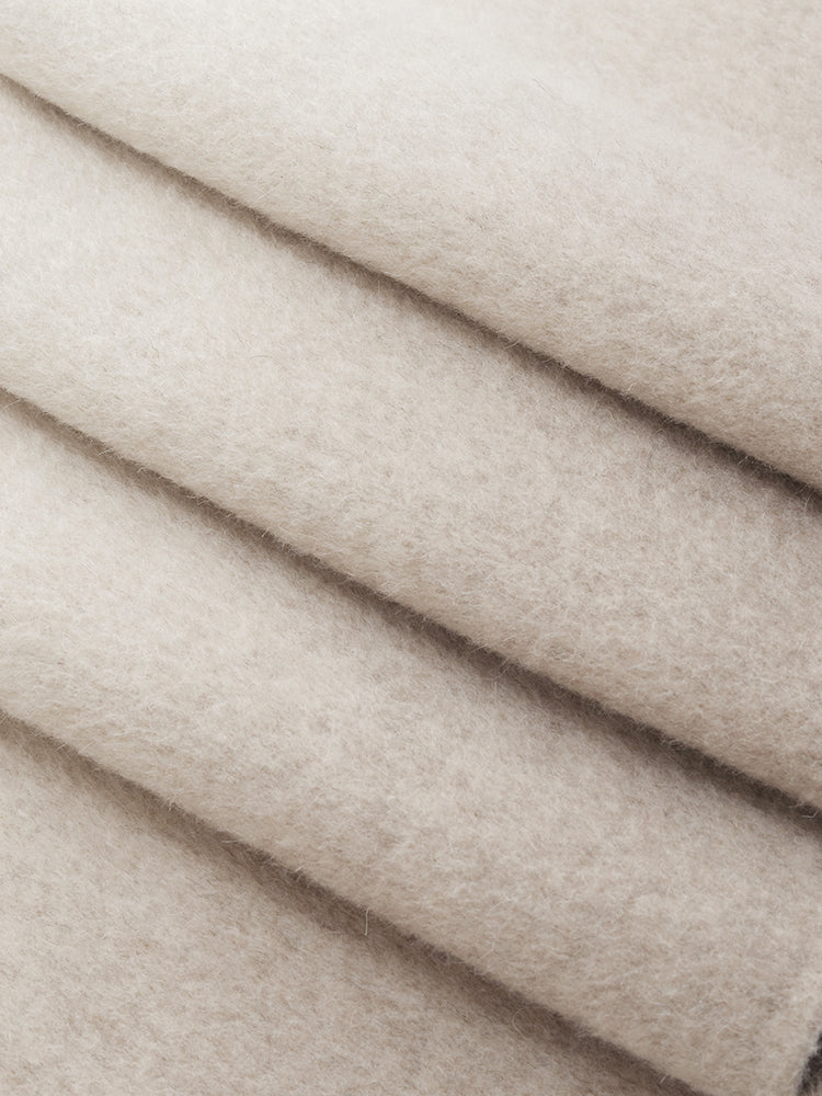 Wool Blend Gradient Reversible Scarf