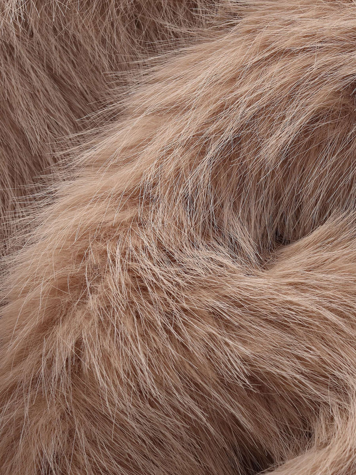 Eco-friendly Fur V-Neck Women Coat
