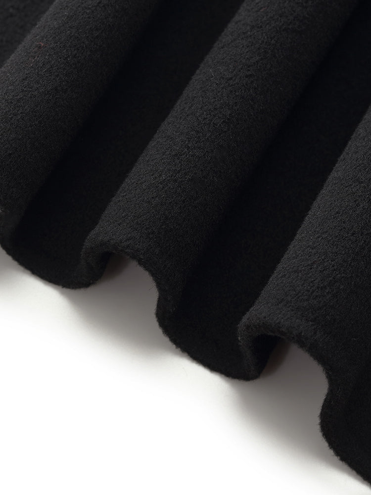 Wool Cashmere Women Belted Overcoat