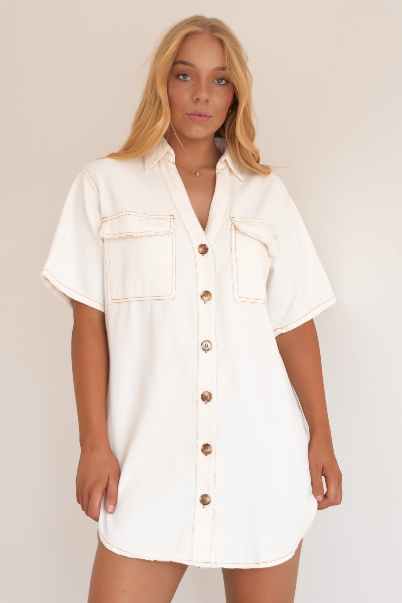 Angie Denim Mini Dress