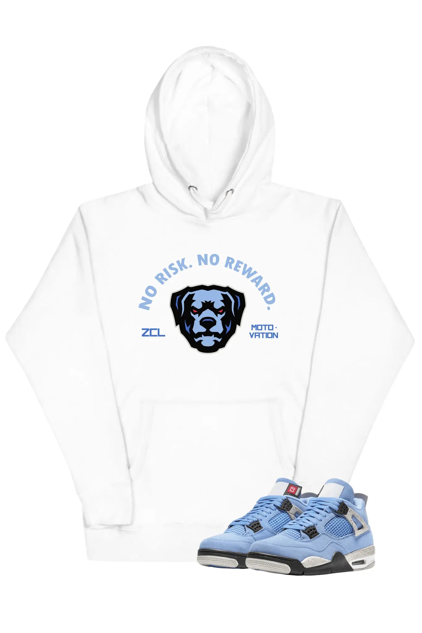 Air Jordan 4 SE "No Risk No Reward" Hoodie (University Blue)