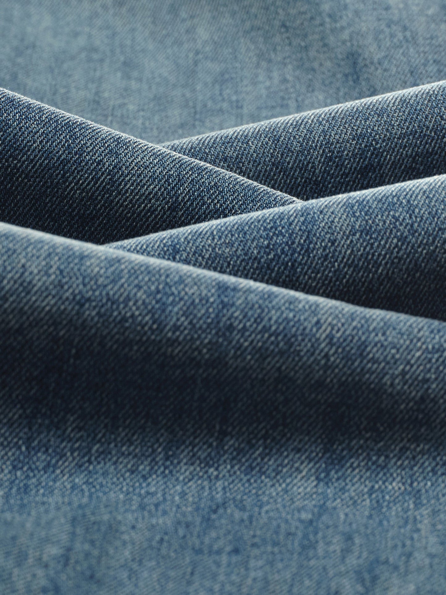 100% Cotton Denim Fleece Lined Women Wide Leg Jeans