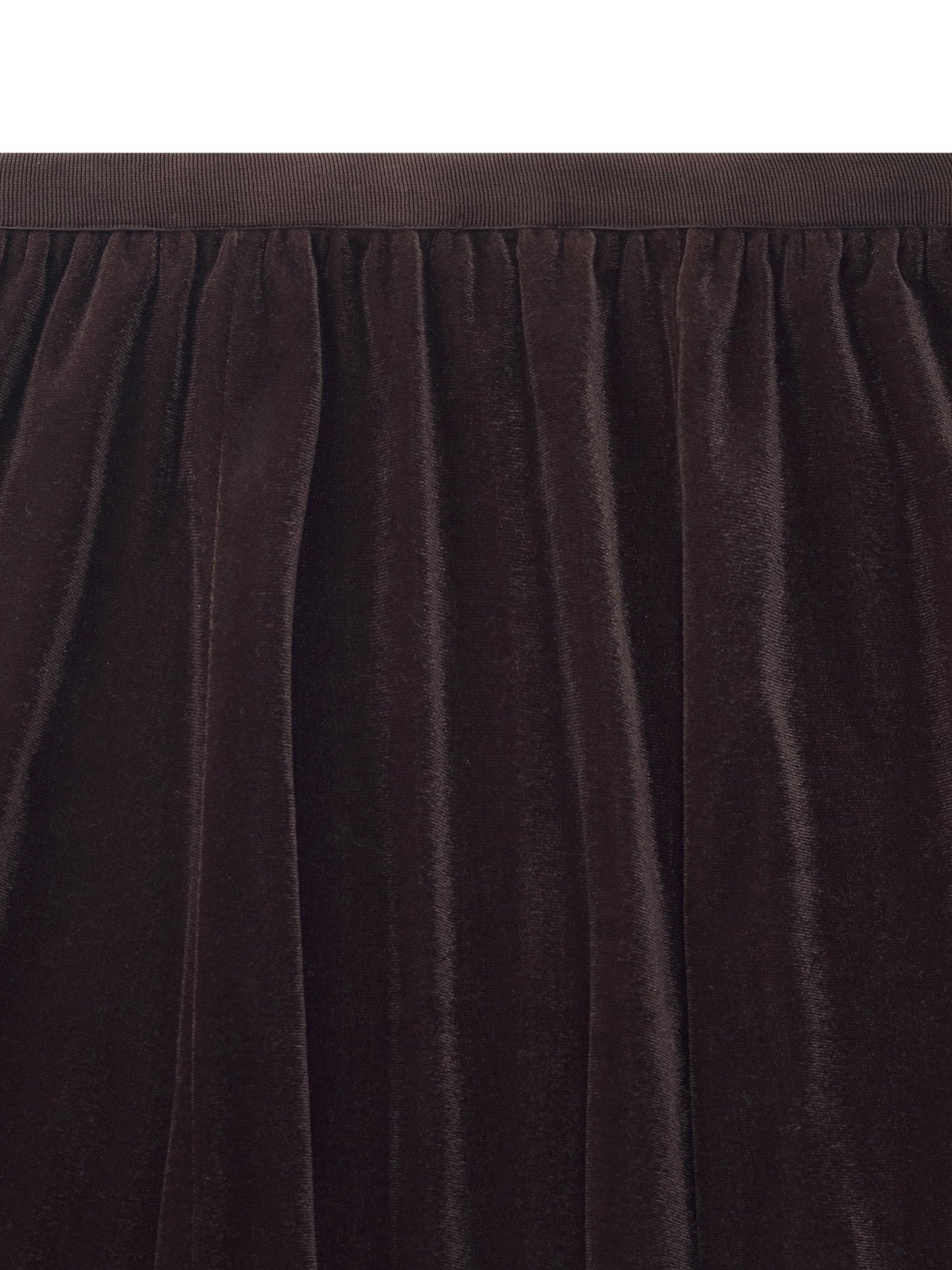 Velvet A-Line Elastic Waist Women Skirt