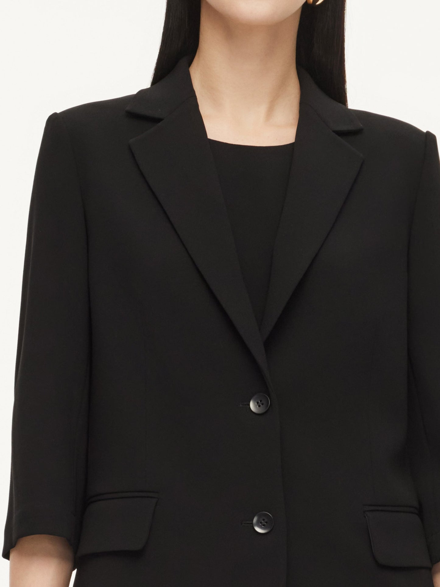 Triacetate Blend H-Line Women Blazer