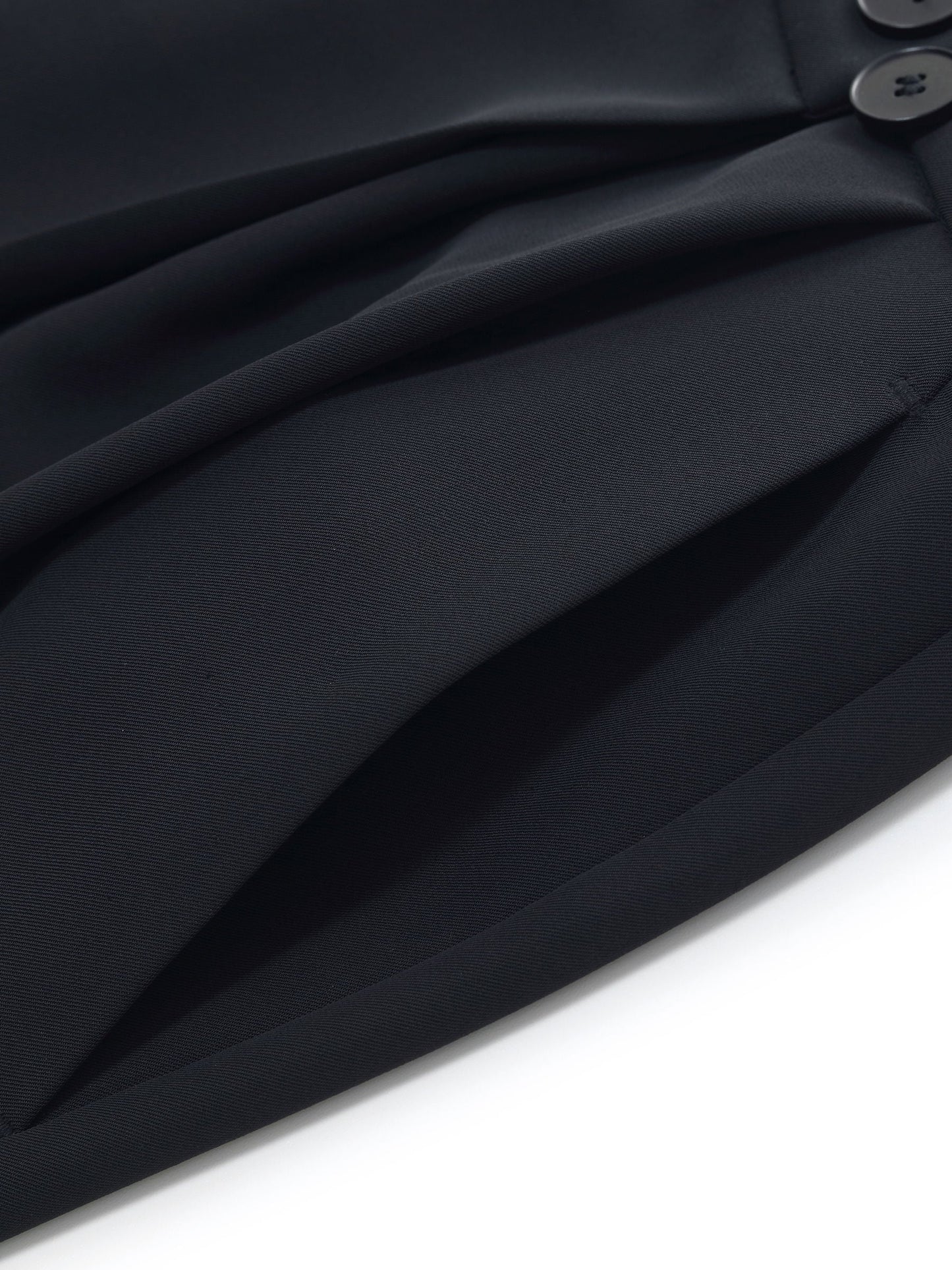 Four-Way Stretch Straight Leg Women Asymmetric Wrap Pants