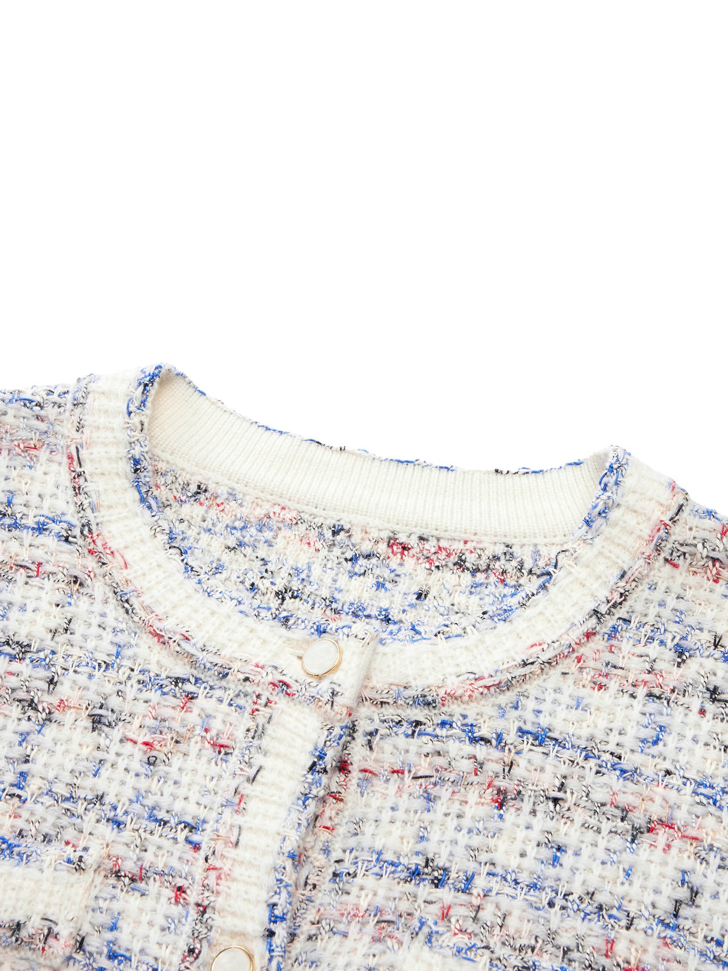 Wool Blend Jacquard Women Cardigan
