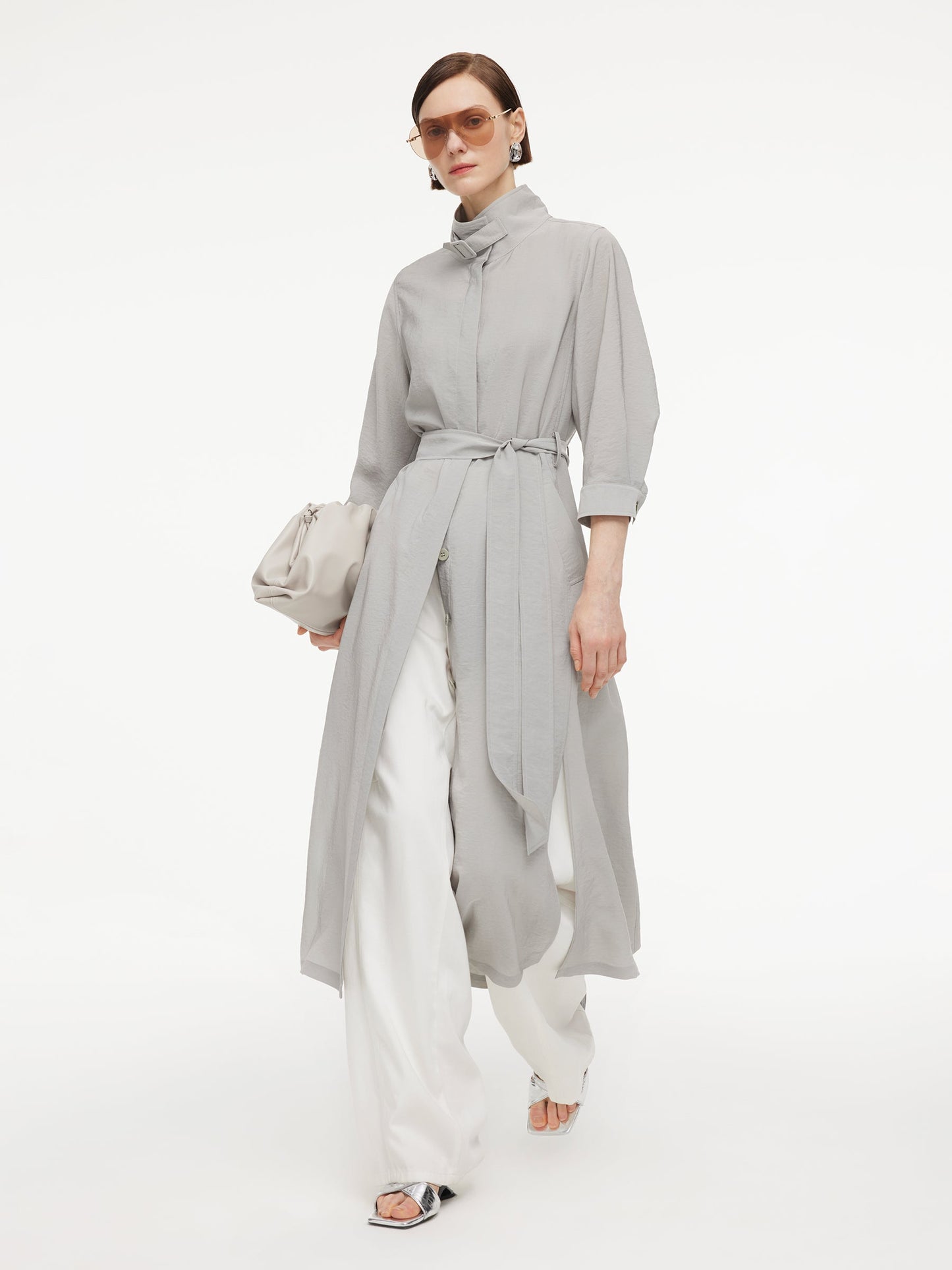 [Preview] Triacetate Blend Women Trench Coat