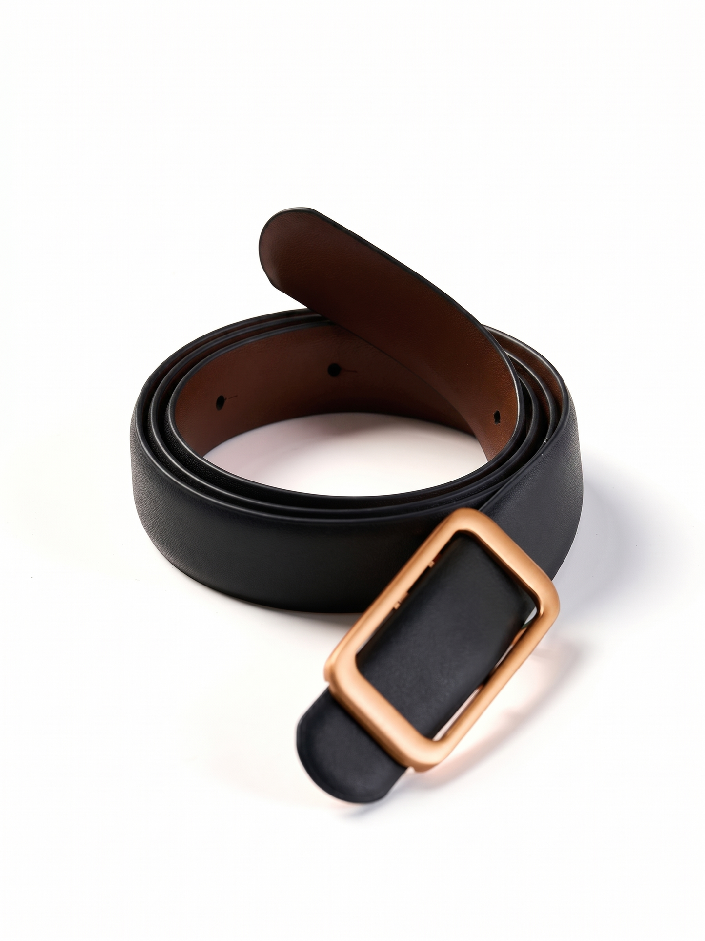 Minimalist Reversible Women Leather Belt