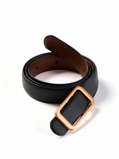 Minimalist Reversible Women Leather Belt