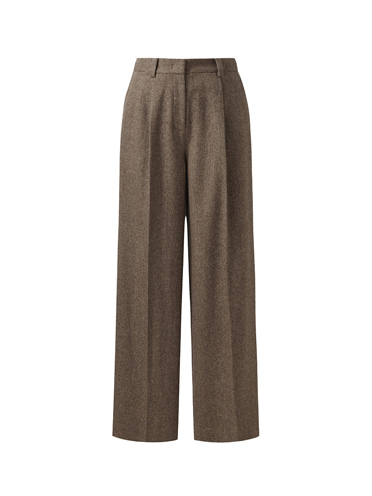 100% Washable Wool Women Full Length Pants