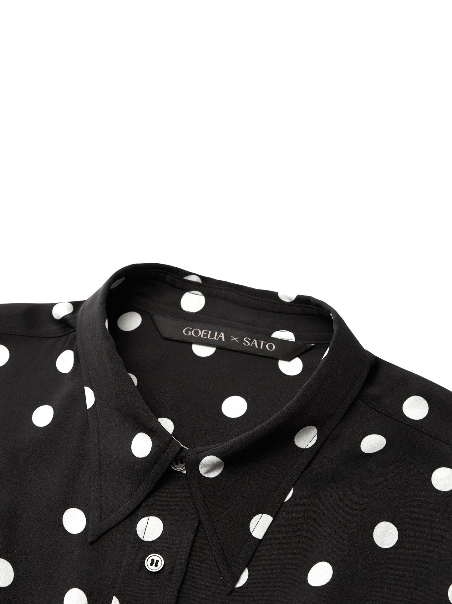 22MM Mulberry Silk Polka Dots H-Line Unisex Shirt