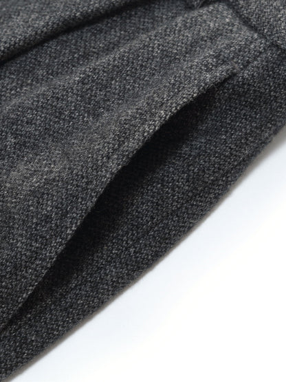 100% Washable Wool Straight Wide Leg Women Pants