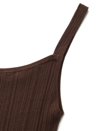 Tencel Blend Shirt And Knit Camisole Two-Piece Set