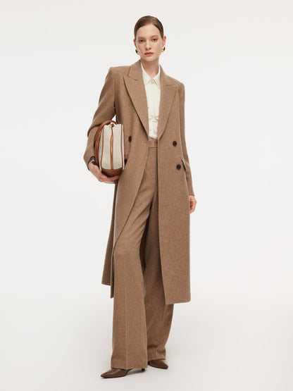 Washable Wool Cashmere Blend Women Overcoat