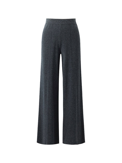 Machine Washable Wool Wide Leg Women Pants
