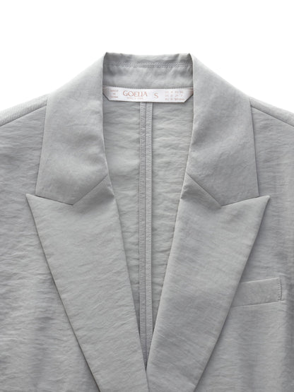 Triacetate Blend H-Line Women Blazer