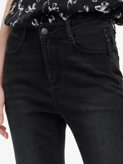 Four-Way Stretch Women Micro-Flared Jeans
