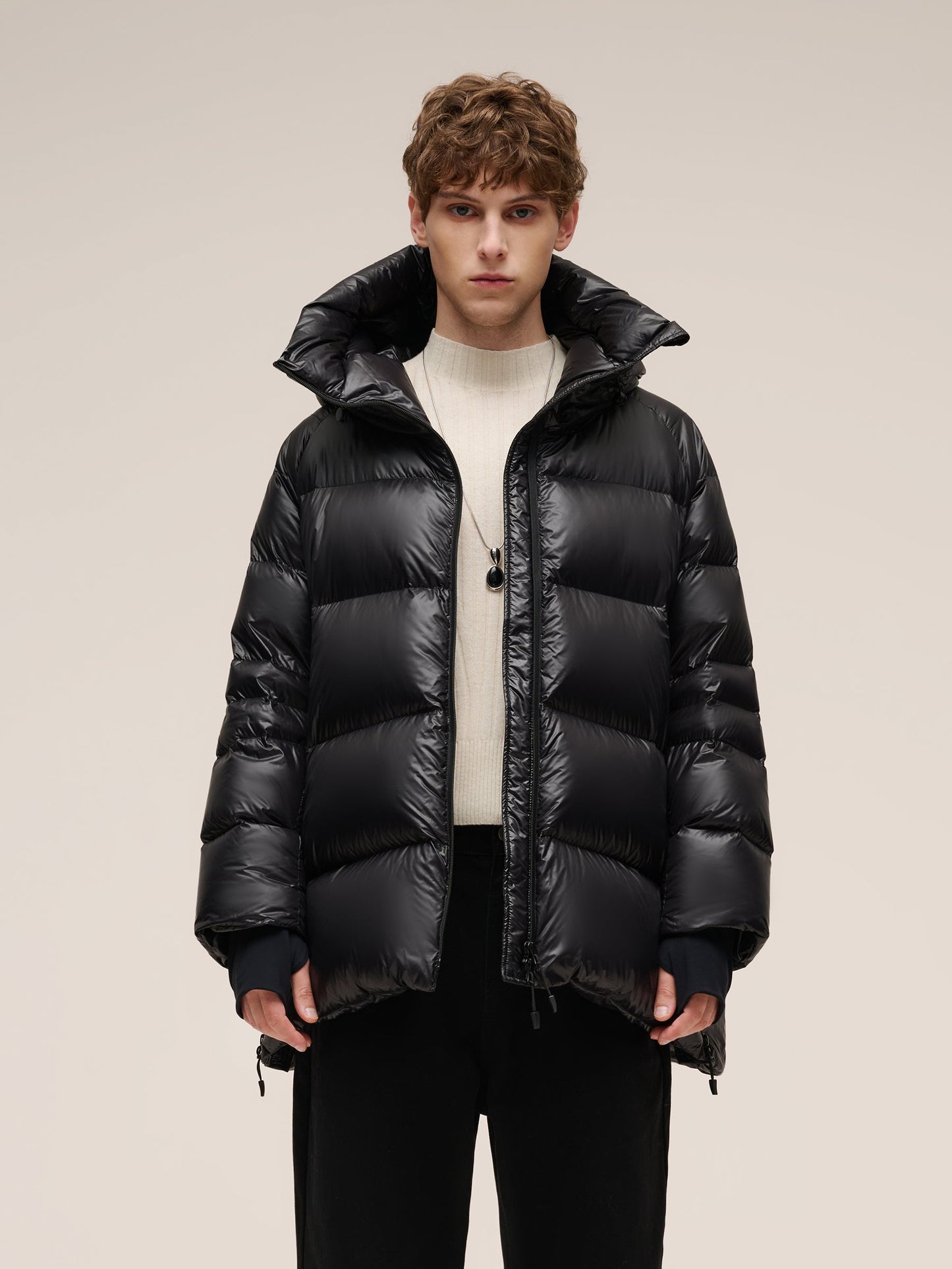 Waterproof And Windproof Unisex Hooded Goose Down Jacket
