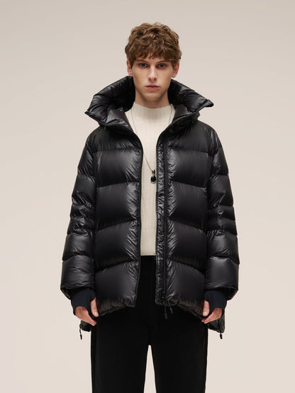 Waterproof And Windproof Unisex Hooded Goose Down Jacket