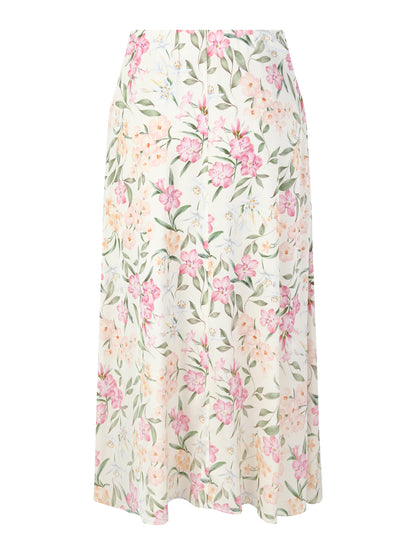 19MM Mulberry Silk Floral Print Women Skirt