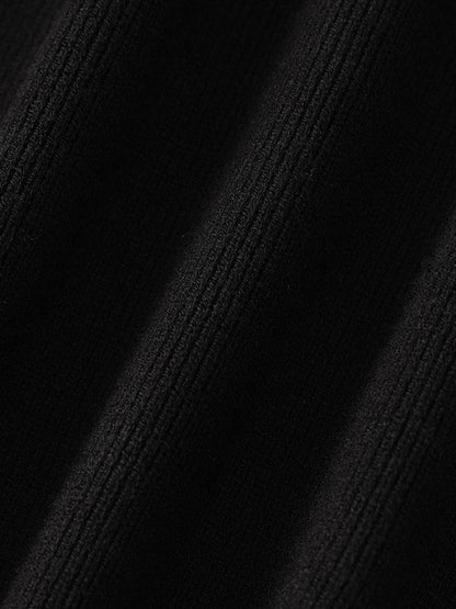 Knit Striped V-Neck Vest Cardigan