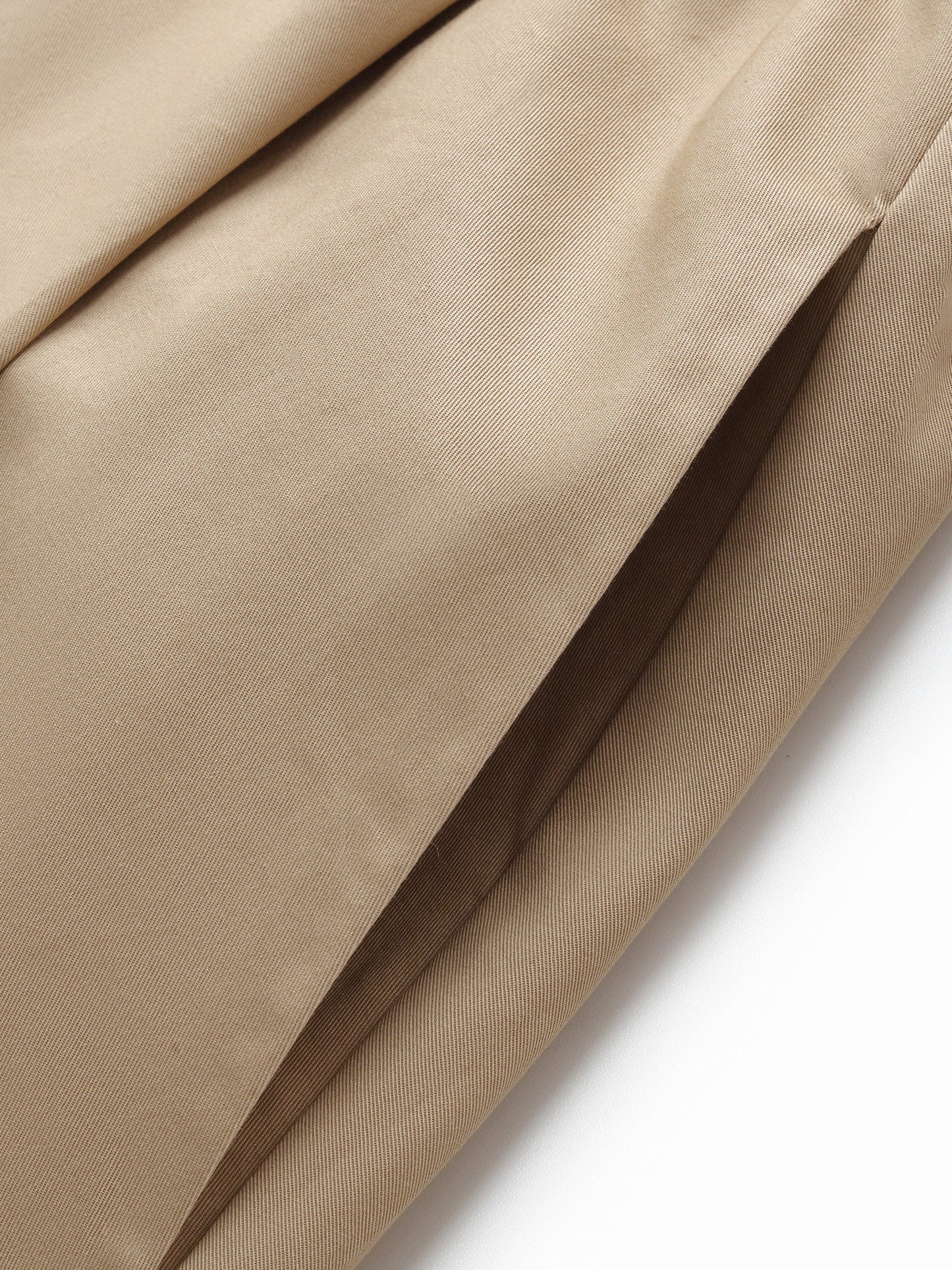 Cotton Drawstring Waist Women Trench Coat