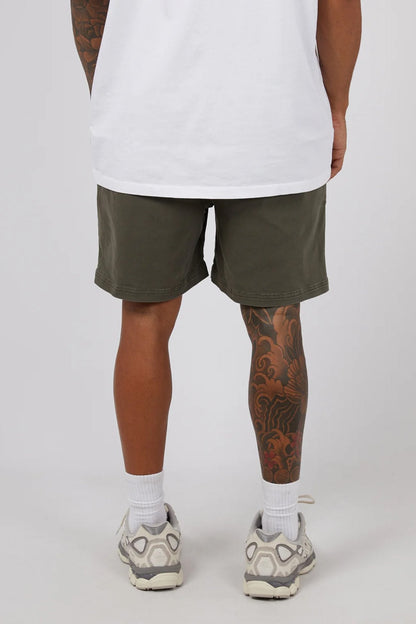 17" Twill Jogger Khaki