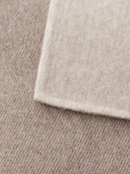 Wool Blend Gradient Reversible Scarf