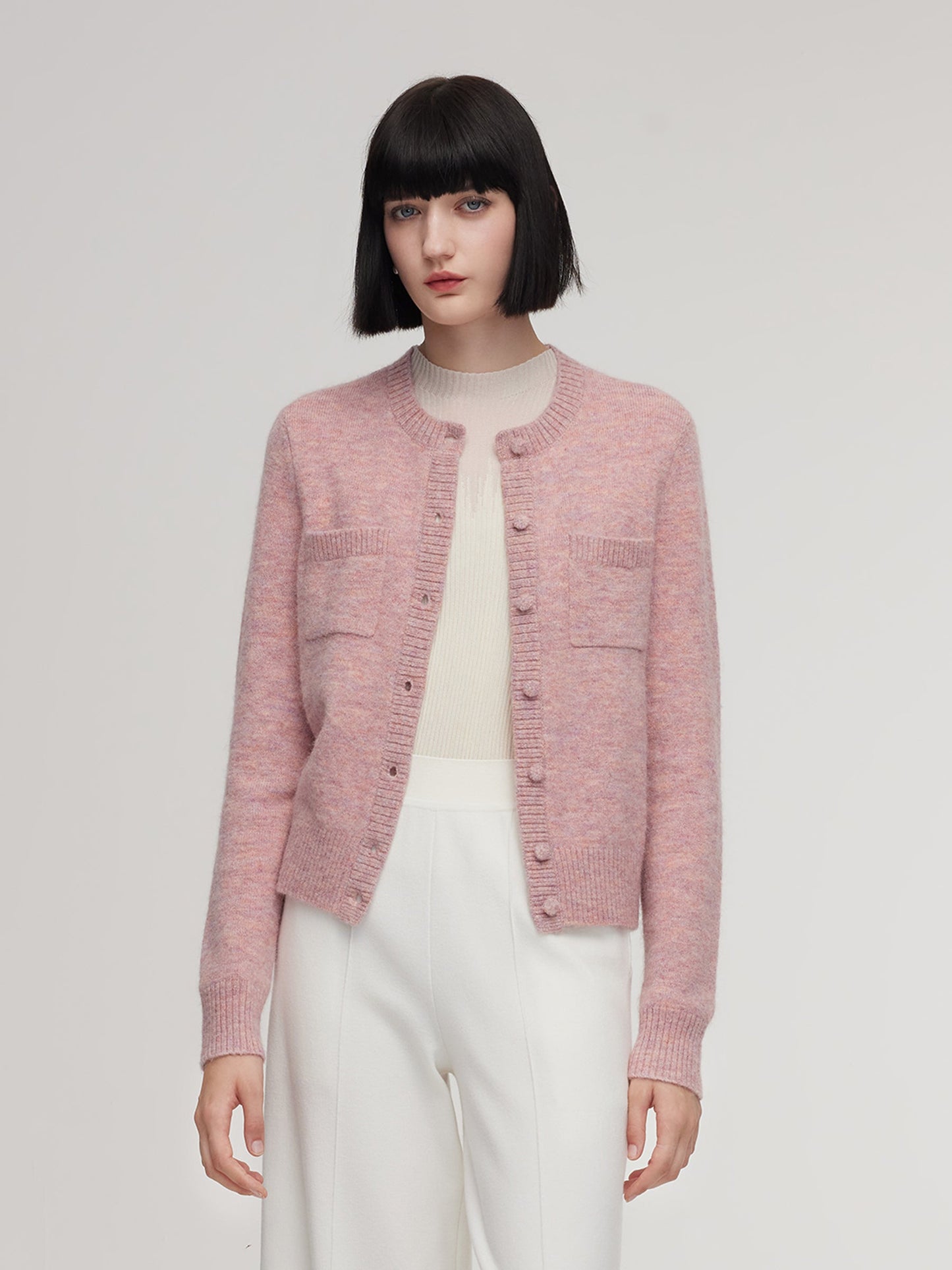 Alpaca Wool Blend Women Cardigan
