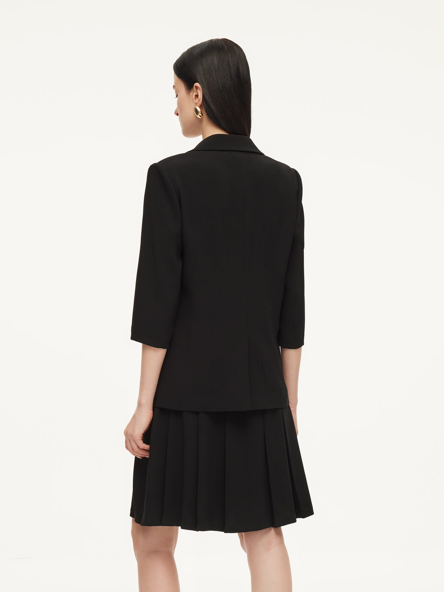 Triacetate Blend H-Line Women Blazer