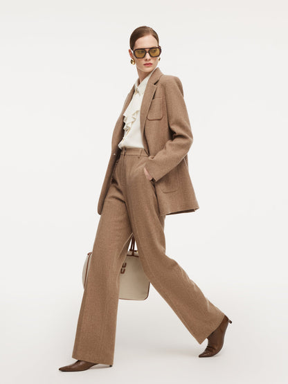 Washable Wool Cashmere Blend Women Blazer