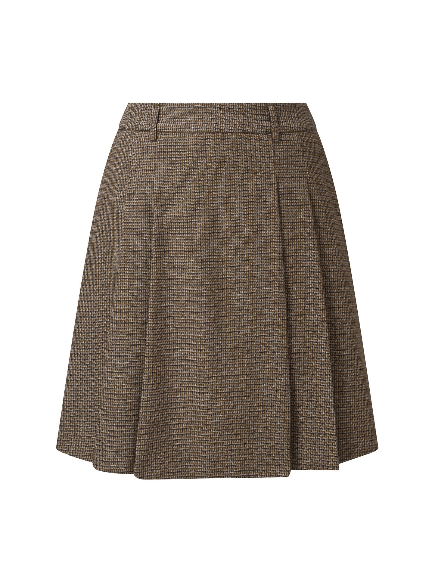 Plaid A-Line Pleated Women Skirt