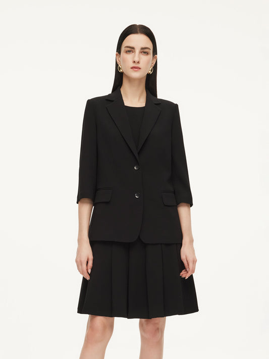 Triacetate Blend H-Line Women Blazer