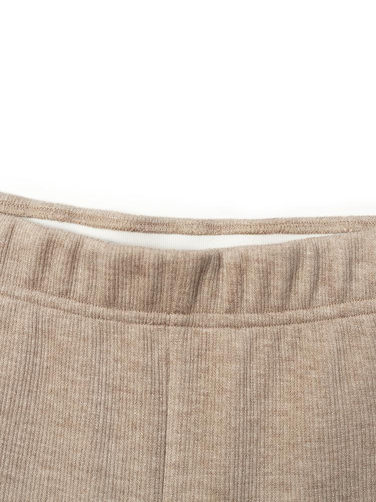 Knit Straight Full Length Pants