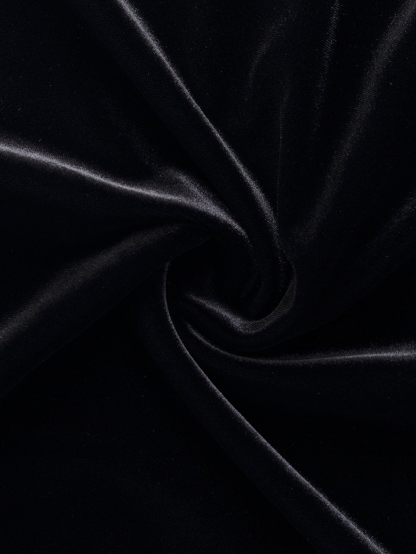Black Velvet A-Line Elastic Waist Women Skirt