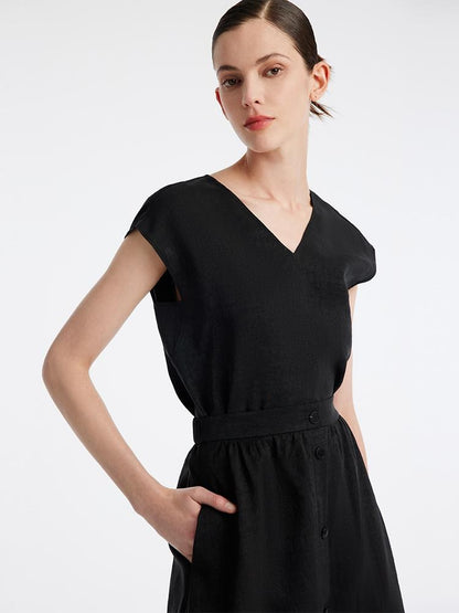 18 Momme Xiang Yun Silk V-Neck Women Tank Top