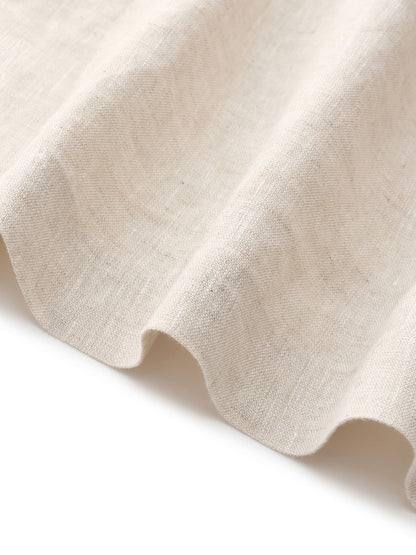 100% Linen Vest And Pants Two-Piece Set