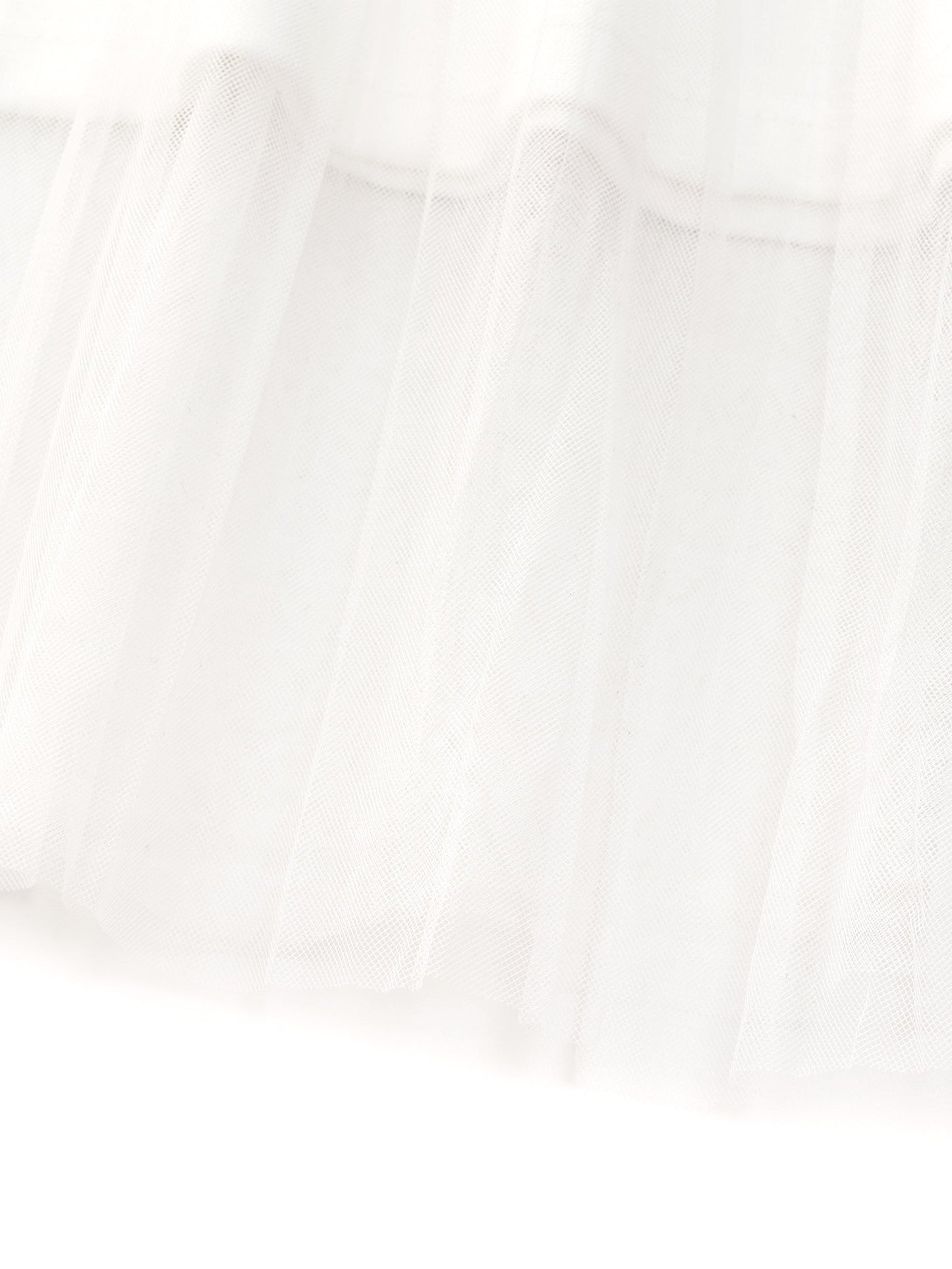 [Preview] Elastic Waist A-Line Pleated Women Mesh Skirt