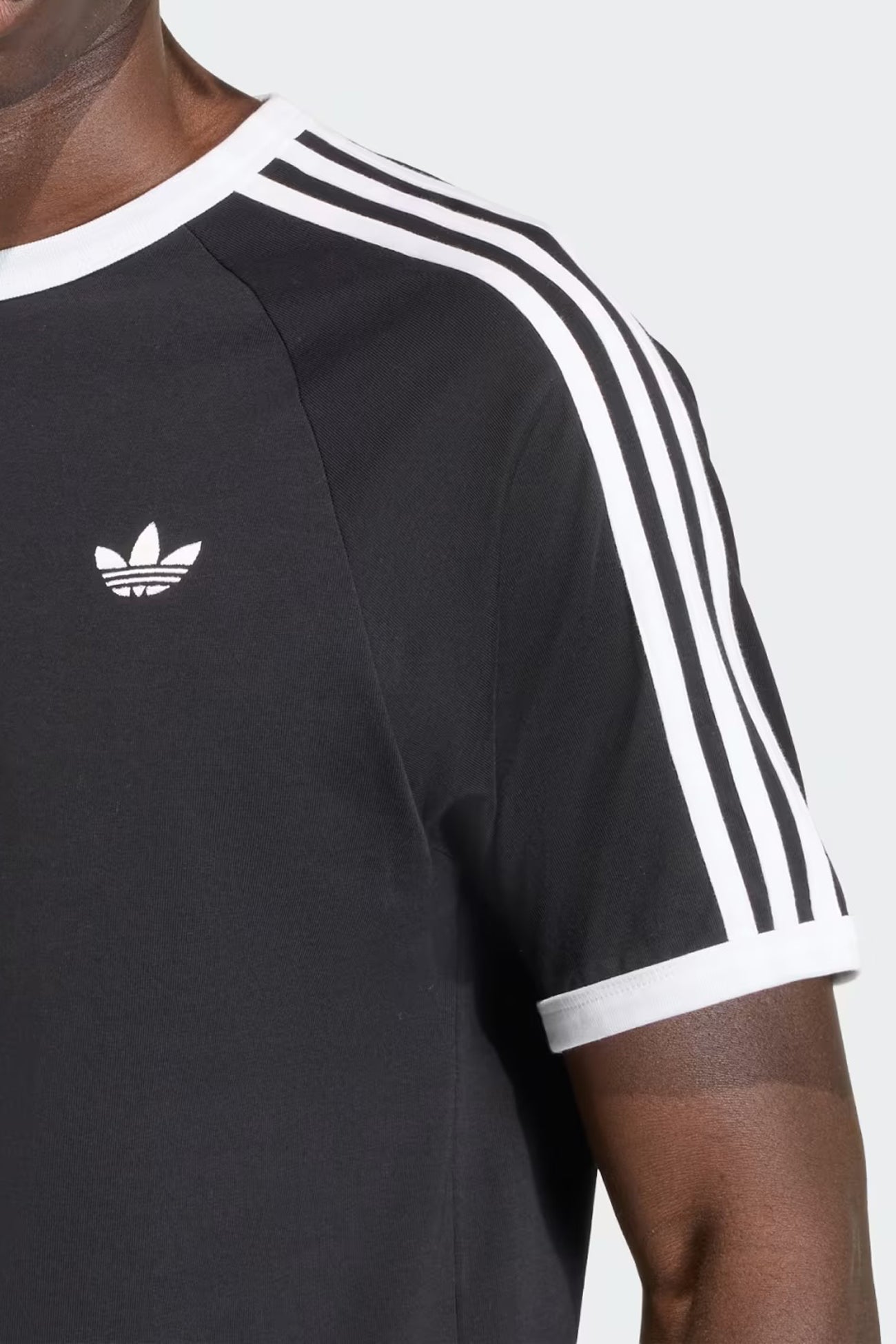3 Stripe Tee Black