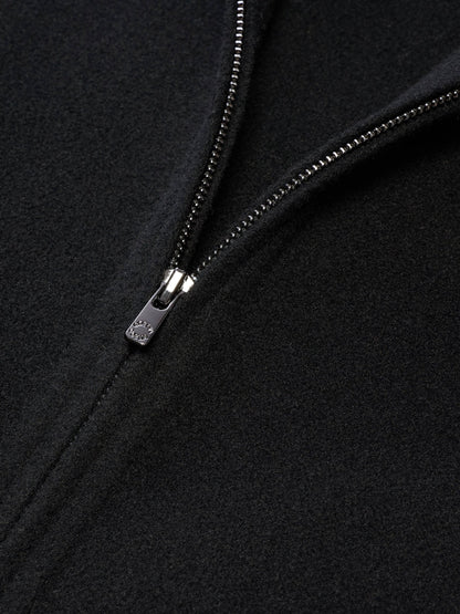 Tencel Wool Blend Double-Faced Hooded Women Jacket
