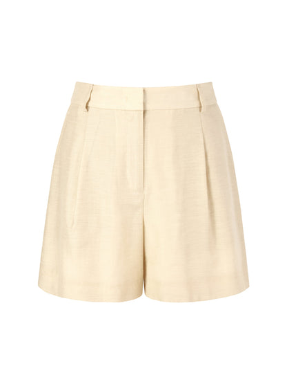 Tencel Acetate Linen Blend Women Shorts