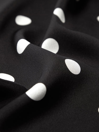 22MM Mulberry Silk Polka Dots H-Line Unisex Shirt