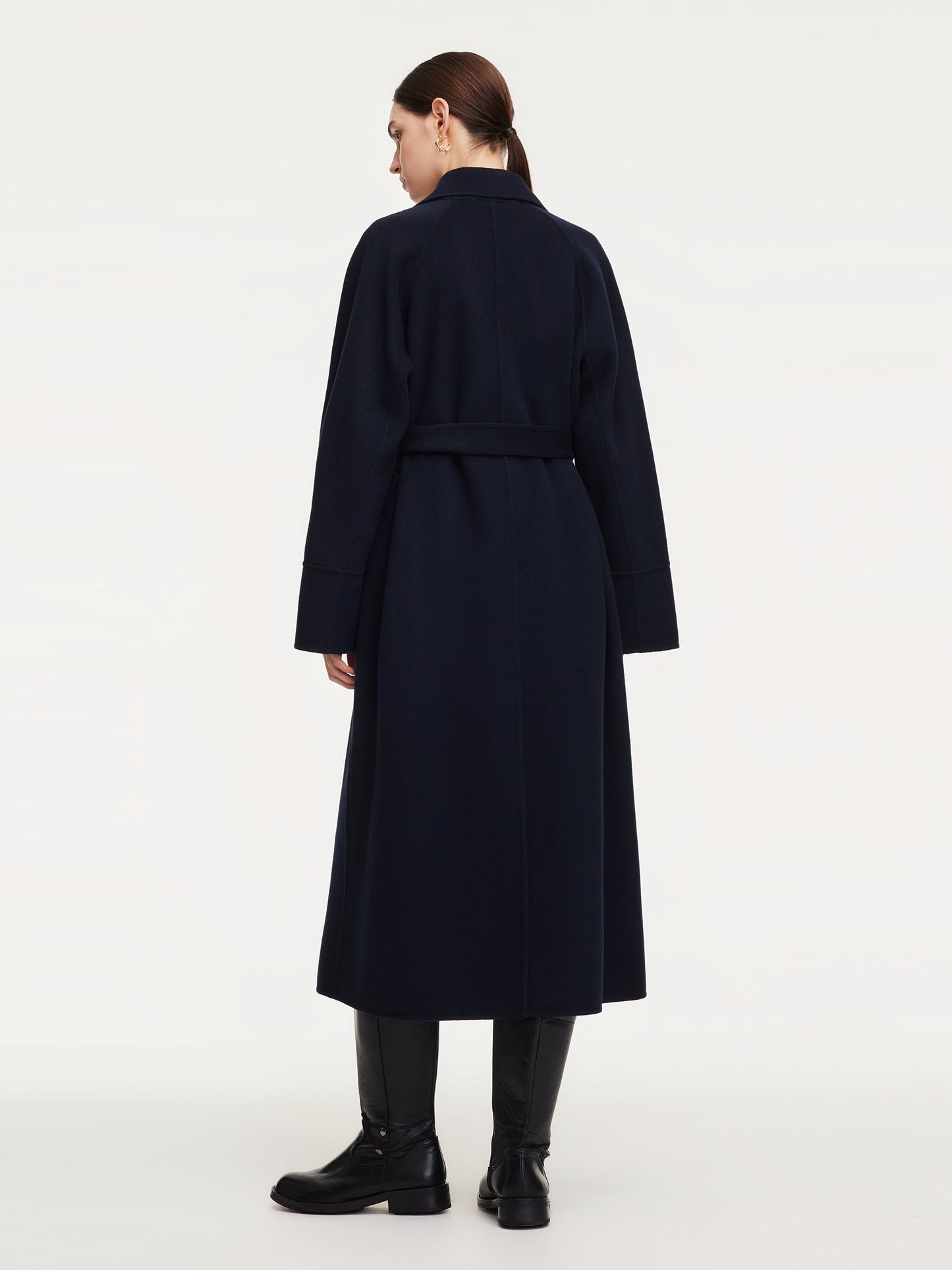 100% Wool Unisex Wrap Overcoat