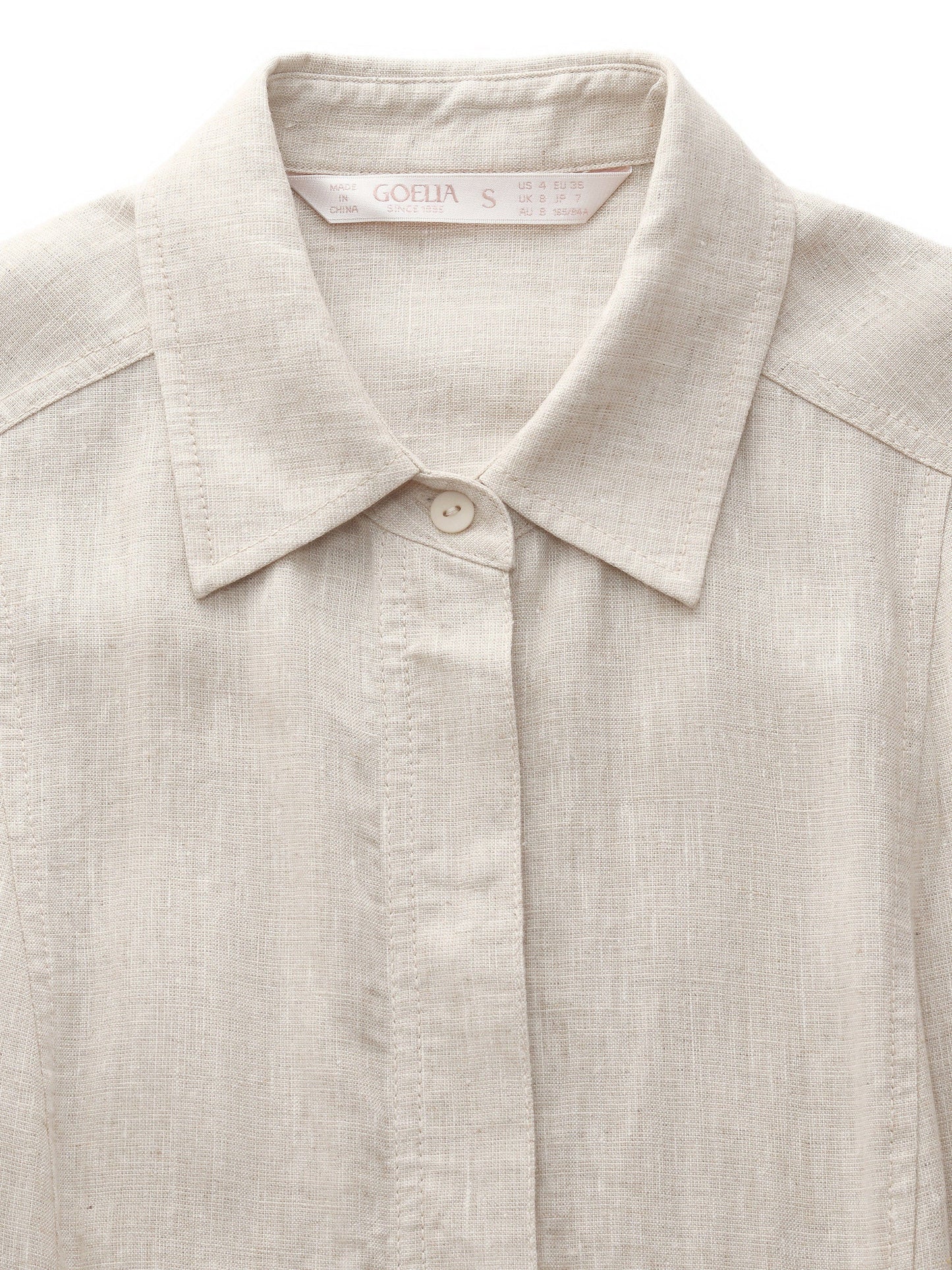 100% Linen Women Vest Maxi Shirt Dress With Belt