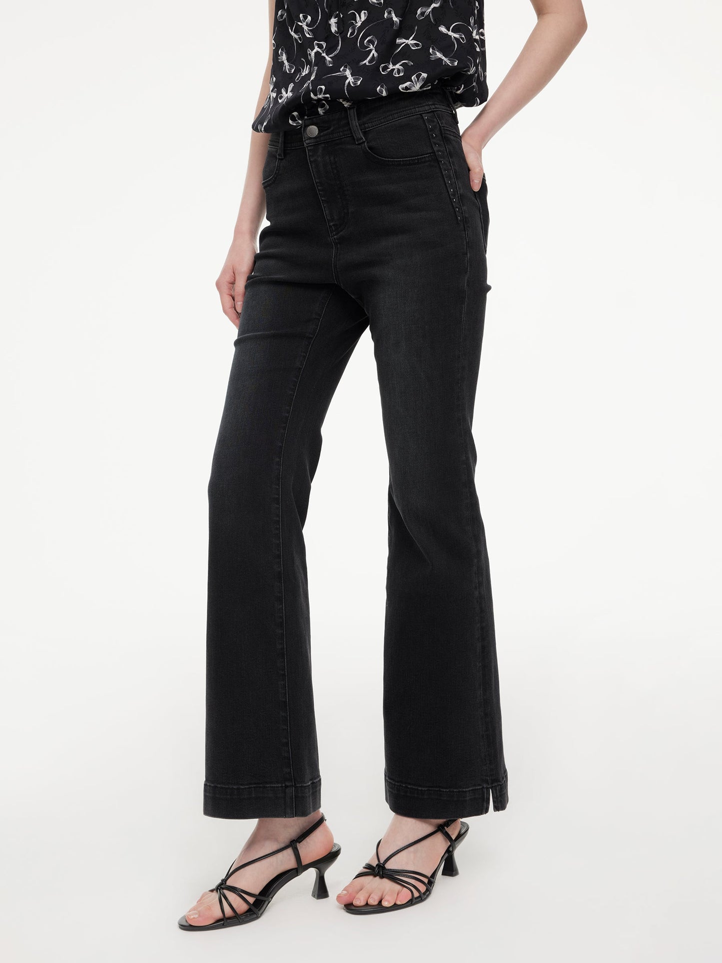 Four-Way Stretch Women Micro-Flared Jeans