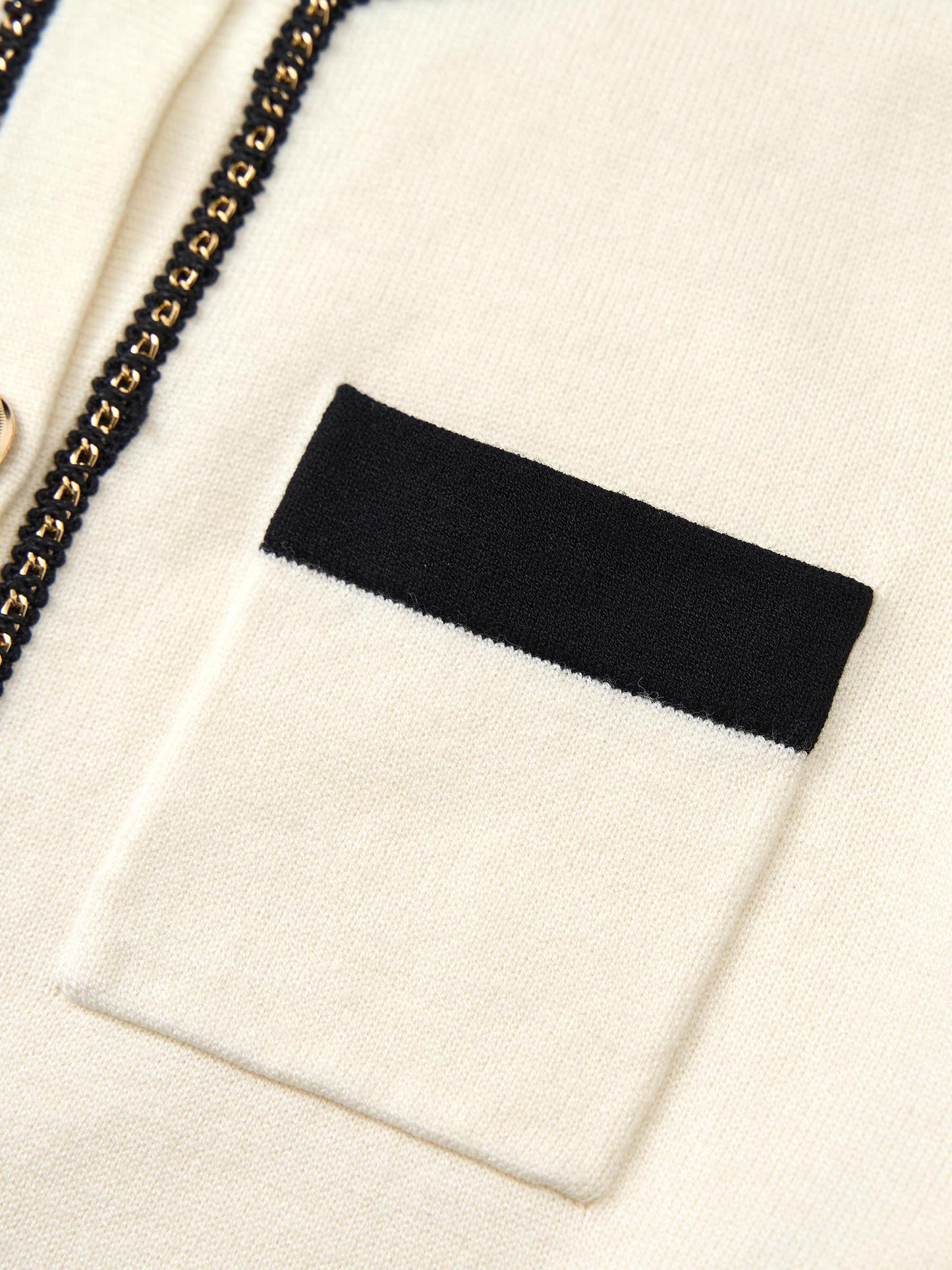 Tencel Blend Contrast Trim Women Cardigan