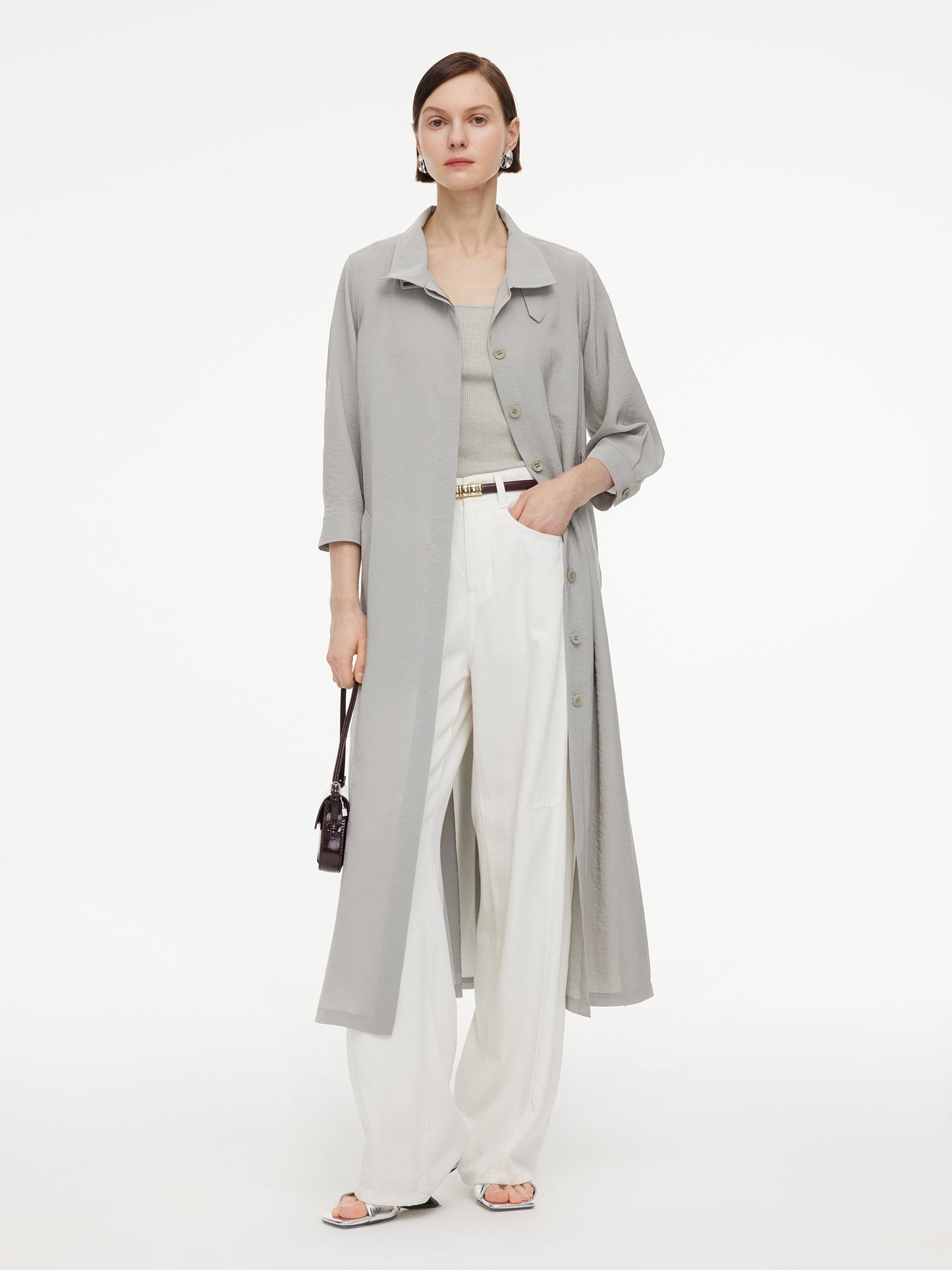 [Preview] Triacetate Blend Women Trench Coat
