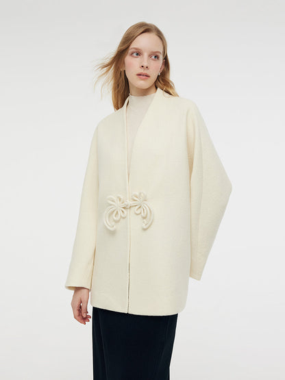 100% Wool New Chinese-Style Women Coat