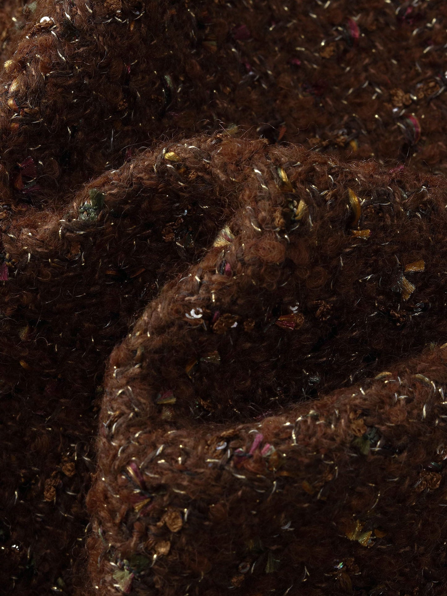 [Preview] Wool Blend Tweed Sequins Women Jacket