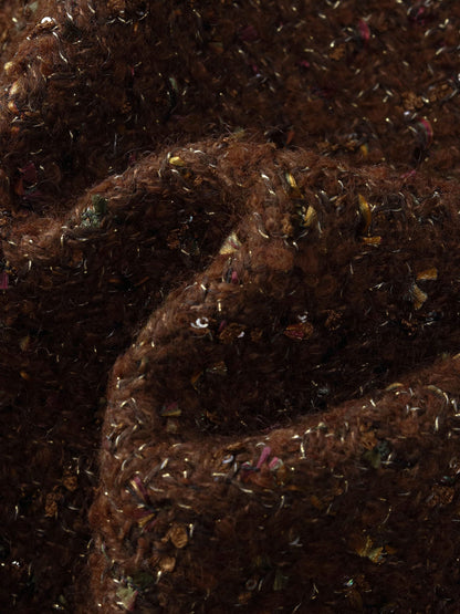 [Preview] Wool Blend Tweed Sequins Women Jacket